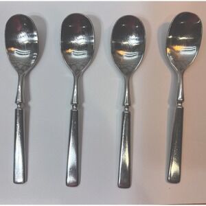 4 Dansk‎ ANVIL Teaspoon Korea Satin 18/8 Stainless Steel Flatware 6.5"